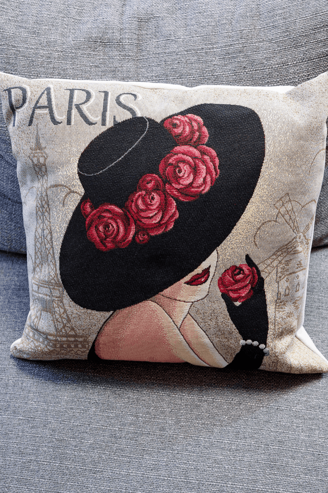 Coussin Glamour Paris – Dos Velours et Doublure Polaire