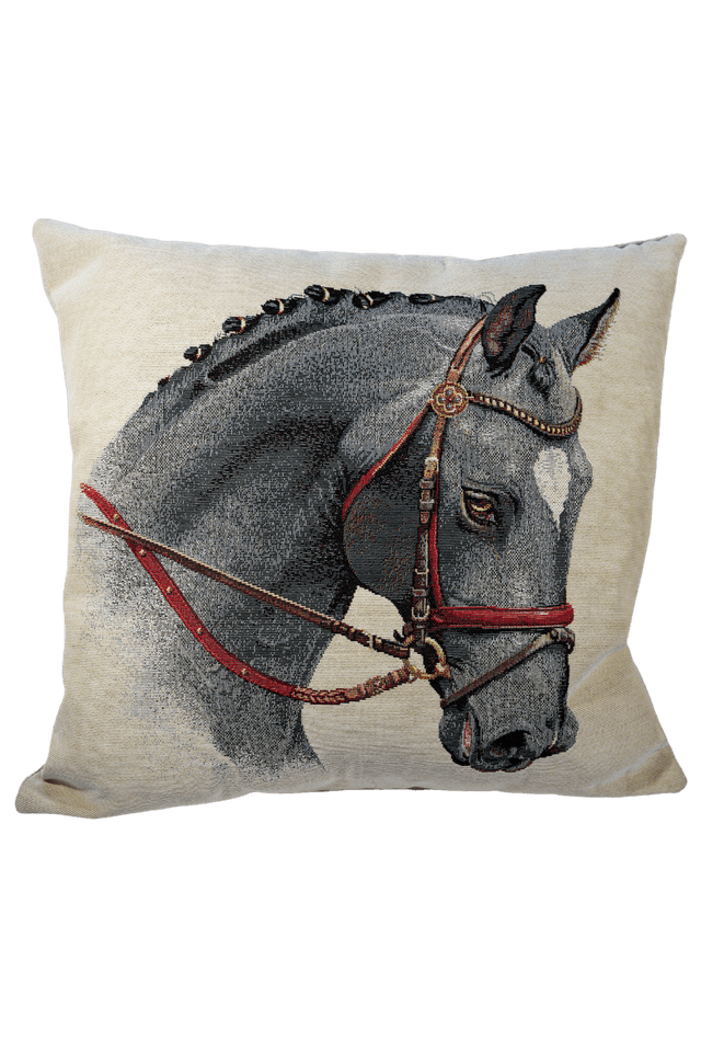 Coussin Équestre – Dos Velours et Doublure Polaire