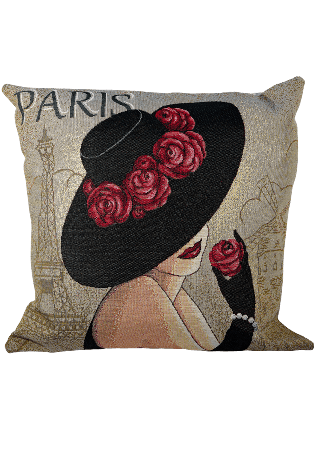 Coussin Glamour Paris – Dos Velours et Doublure Polaire